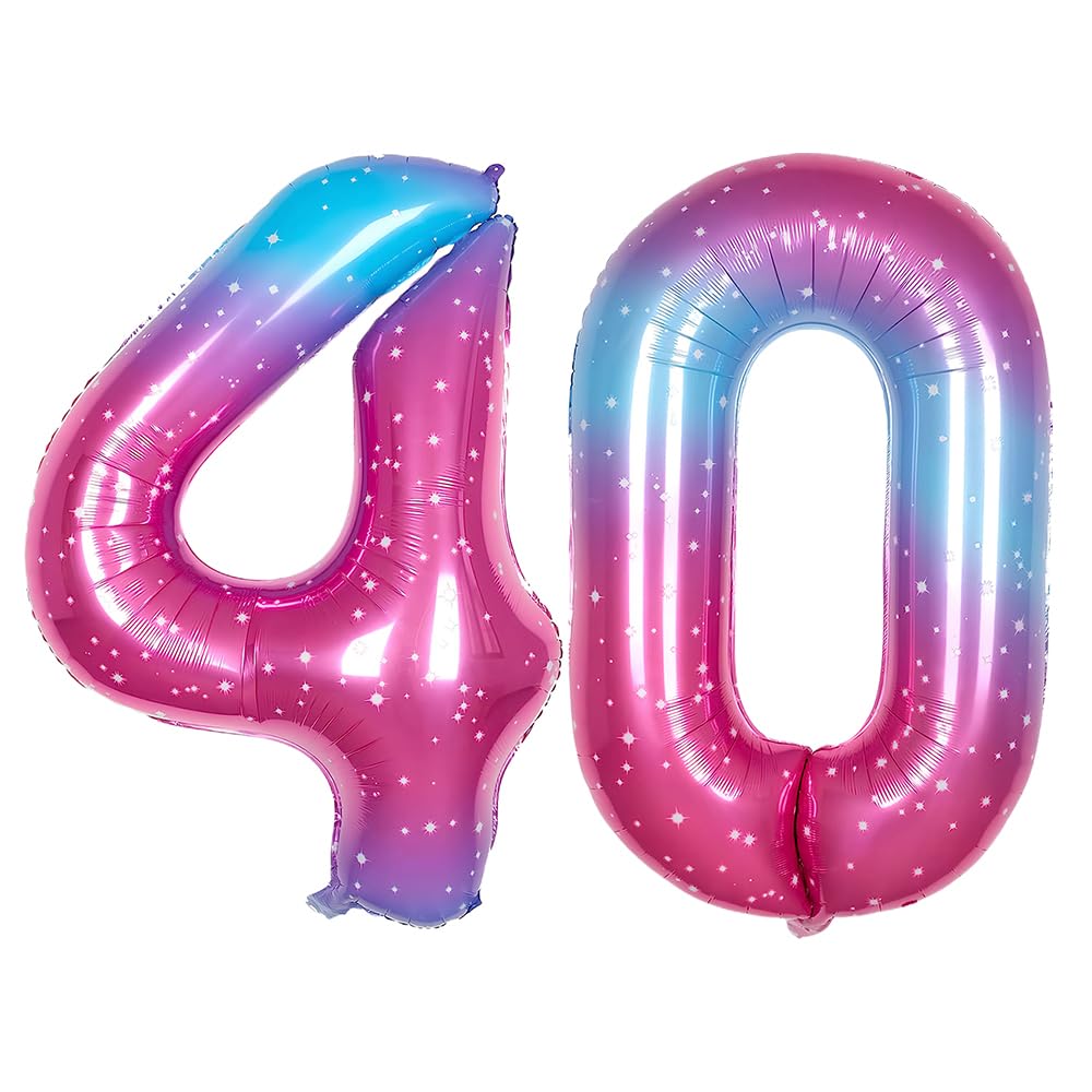 Foil Globo Número 5 Azul 40" (101cm), Inflable Helio o aire, Gigante Numeros 0-9, 10-19, 20-29, 30-100, Grande Globos Decoración para La Boda Aniversario y Cumpleaños Fiestas — view 89