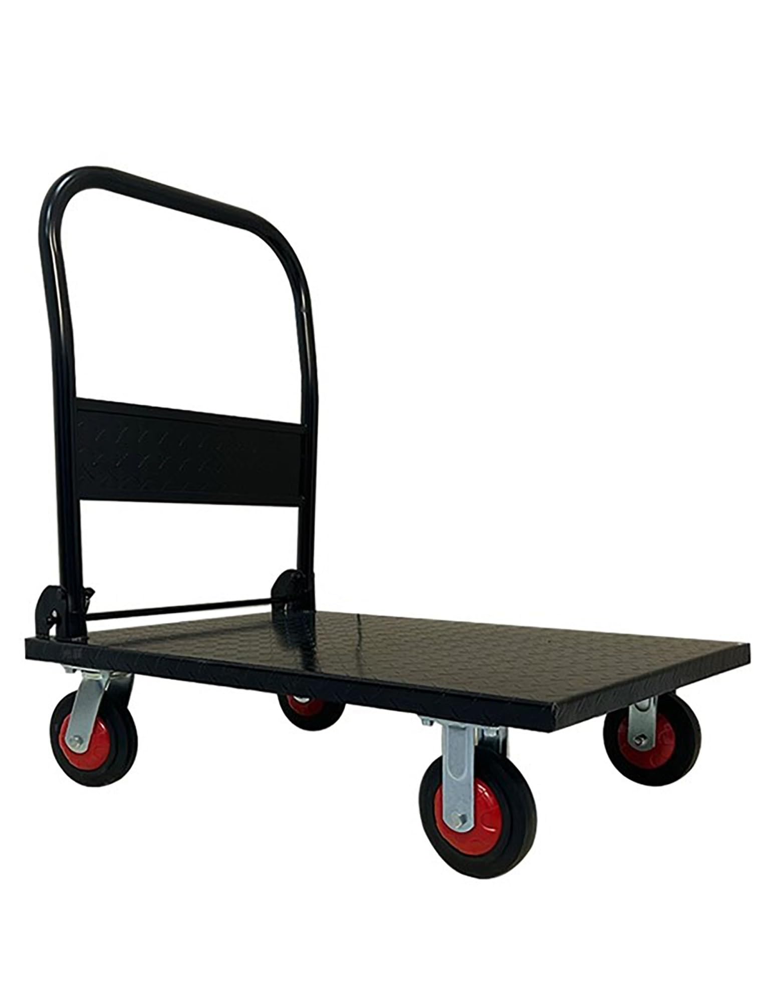 Chariot à plateau en acier robuste avec capacité de 600 kg pour entrepôt, logistique, construction – Design renforcé pour plus de durabilité et de facilité d'utilisation