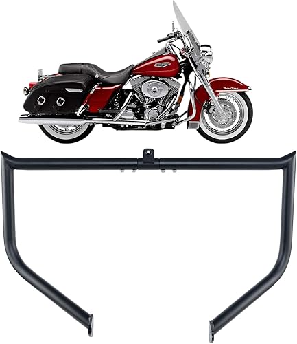 Miniatura 11 de Kinglemc Barra de choque Protector de motor Barra de carretera para Harley Davidson Touring Road King Street Glide Electra Glide CVO y Trike modelos