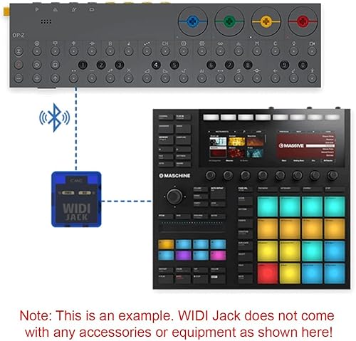 Miniatura 56 de CME WIDI Thru6 BT - MIDI Thru/Split de 2 en 6 salidas con DIN de 5 pines y MIDI Bluetooth - tecnología a prueba de futuro, transferencia de alta
