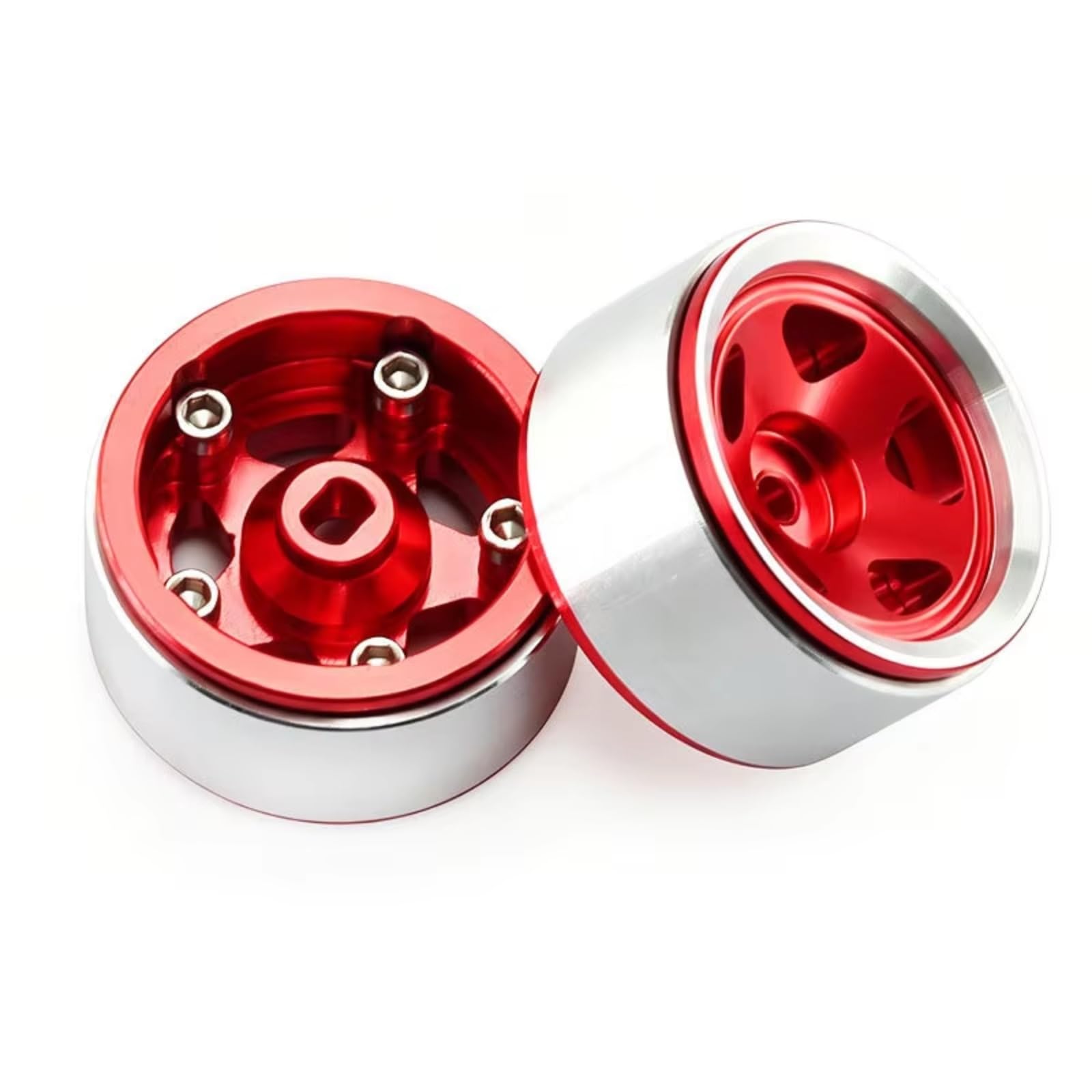 Mozzo Cerchione Metallo 0.7 Pollici Per Axial SCX30 Per Bronco Per Wrangler K10 1/30 RC Crawler Accessori Auto Componenti Truks Cerchi RC