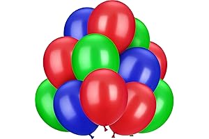 Tec Unite Red Green Blue Latex Balloons