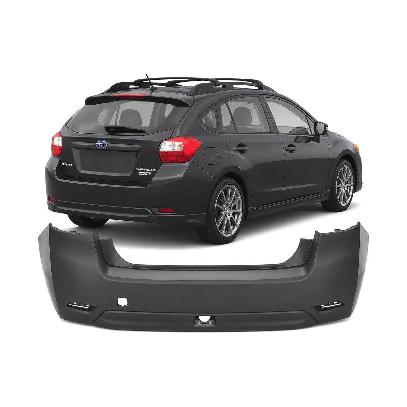 FitParts Compatible with Subaru Impreza 2012–2016 Rear Bumper Cover