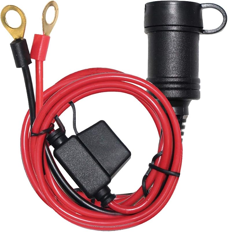 Extensão para tomada 12 V automotiva SPARKING com terminais de olhal e fusível 15 A – 1 unidade