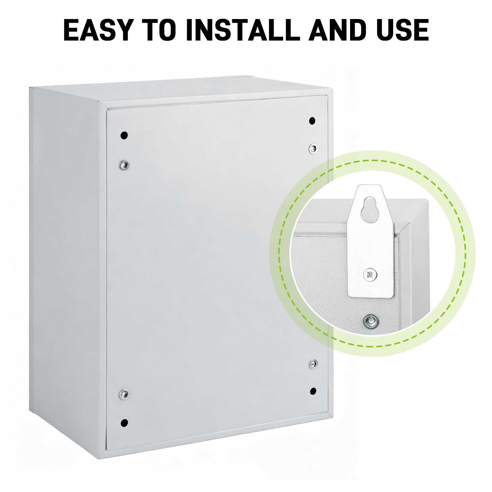 Caja de distribución resistente a la intemperie, caja de conexiones para dispositivos electrónicos con llave, IP50-55, resistente al agua y al polvo, caja de conexiones de pared para interiores y