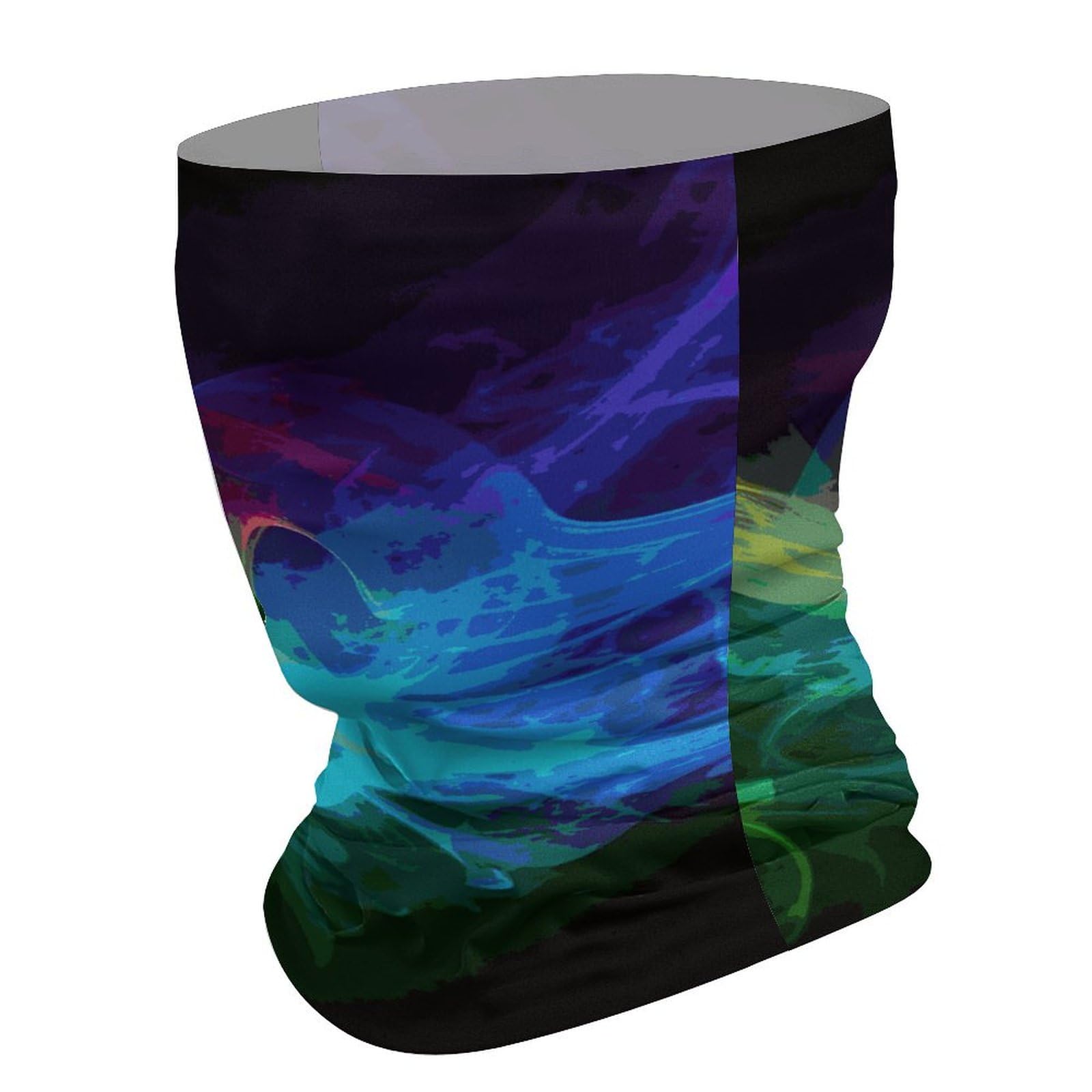 QMNRTK Rainbow Smoke Balaclava UV Protection Face Mask Breathable Neck Gaiter Ski Mask for Men Women Headwear Bandana Elastic Face Scarf