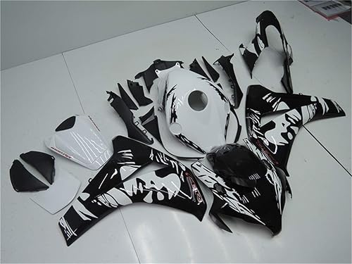 Miniatura 3 de US STOCK nuevo negro blanco carenado apto para Honda 2008 2009 2010 2011 CBR1000RR CBR 1000RR inyección ABS plásticos posventa carrocería kit 08 09