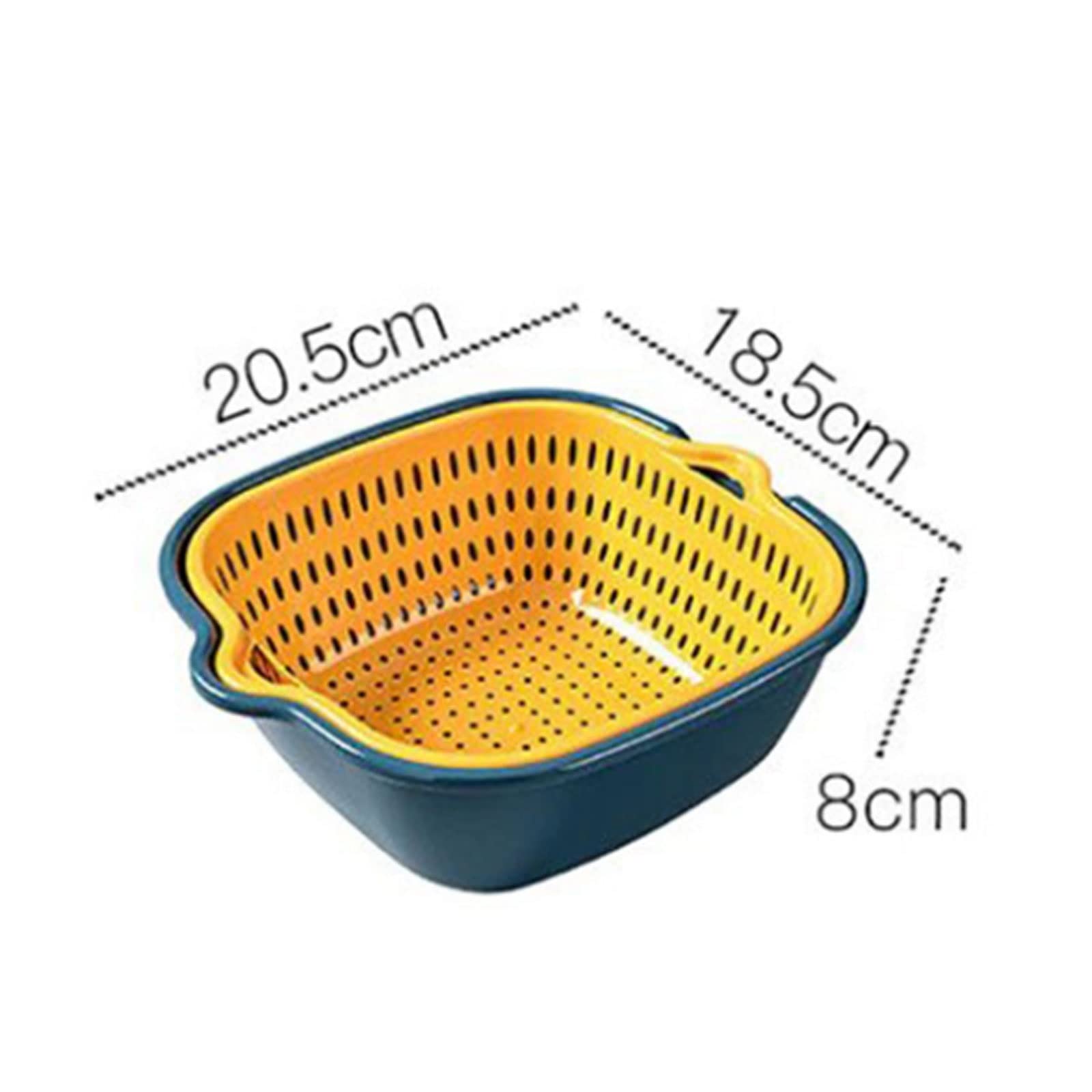 Cestello per lavello, accessori da cucina, doppio scarico, per frutta e verdura, filtri per lavaggio utili, accessori e gadget da cucina (S)