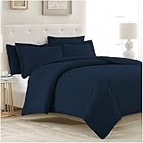 Duvet Cover Set 3 Microfiber Button Closure and Corner Ties