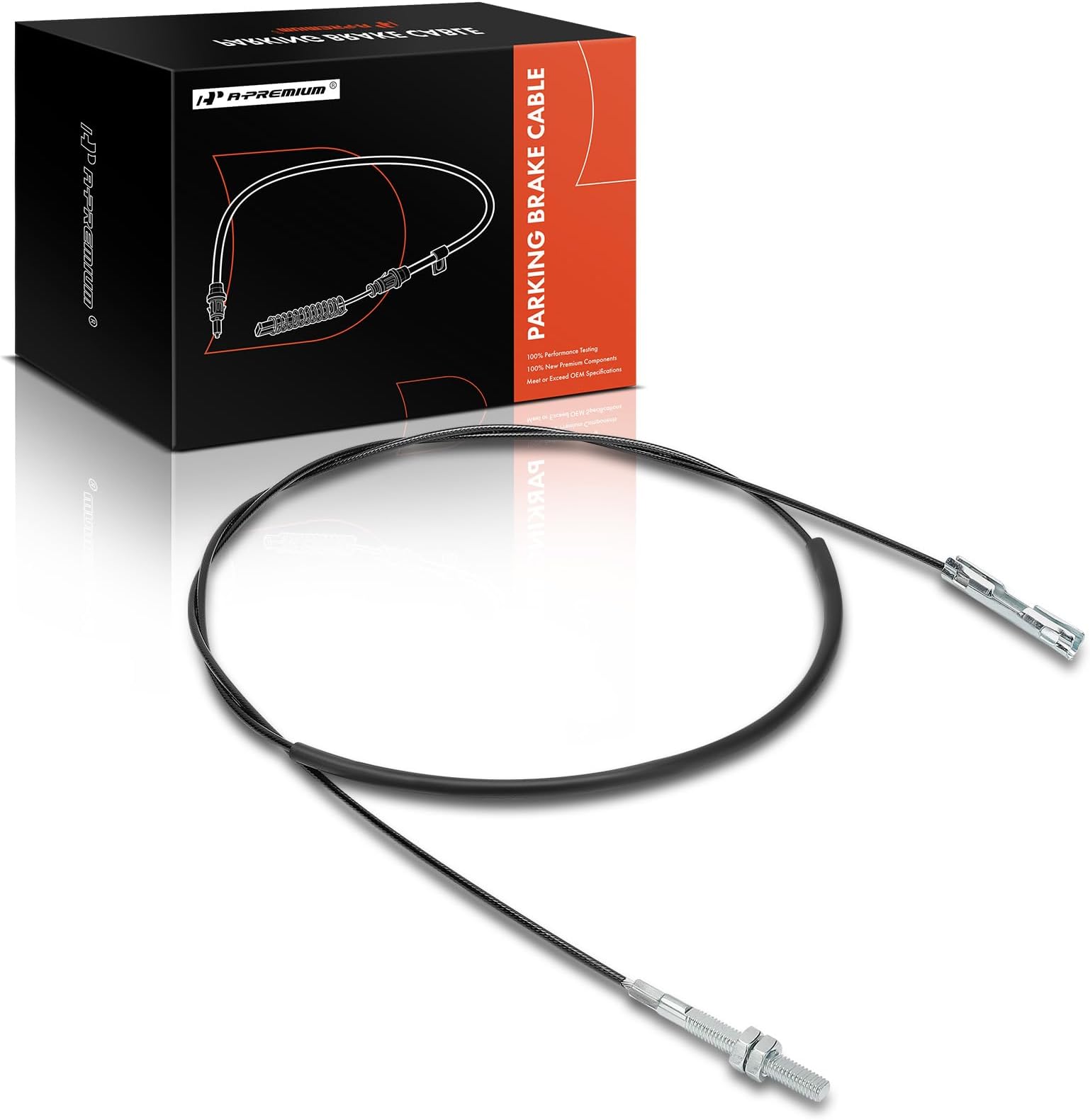 A-Premium Parking Brake Cable Replacement for Chevrolet Suburban 1500 2000-2006, Intermediate, with Adjustable Threaded Rod