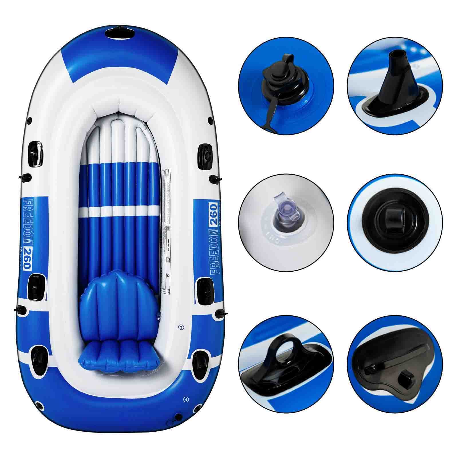 FJAUOQ Bateau Gonflable Bateau en Caoutchouc Bateau De PêChe éPaissi Bateau d'assaut à Fond Dur Kayak Bateau Dur Seule Artisanat AéRoglisseur Sports Nautiques