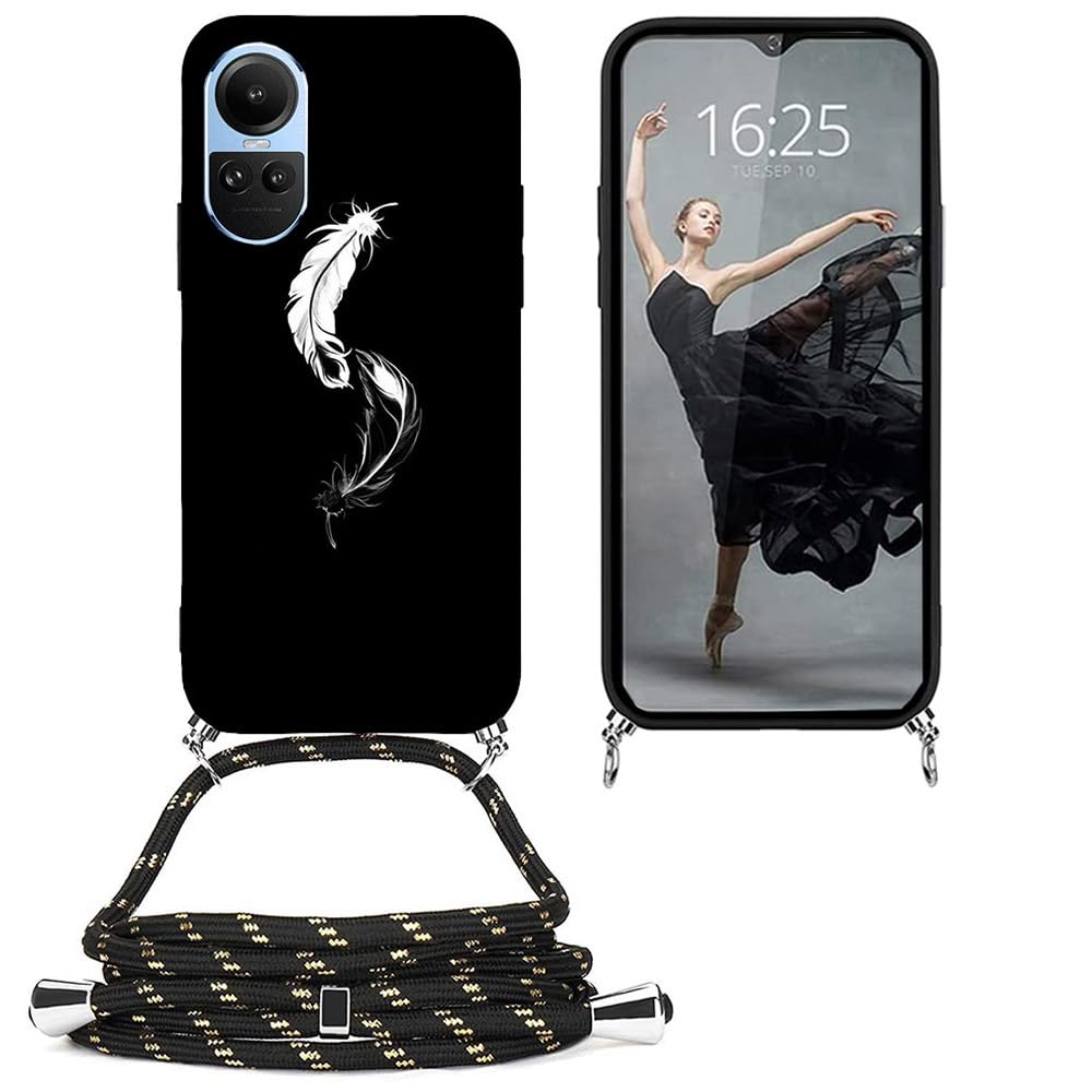 Collier De Sécurité Avec Cordon Pour Coque Oppo Reno8 - Marque MTB, Permet De Porter Le Téléphone En Bandoulière