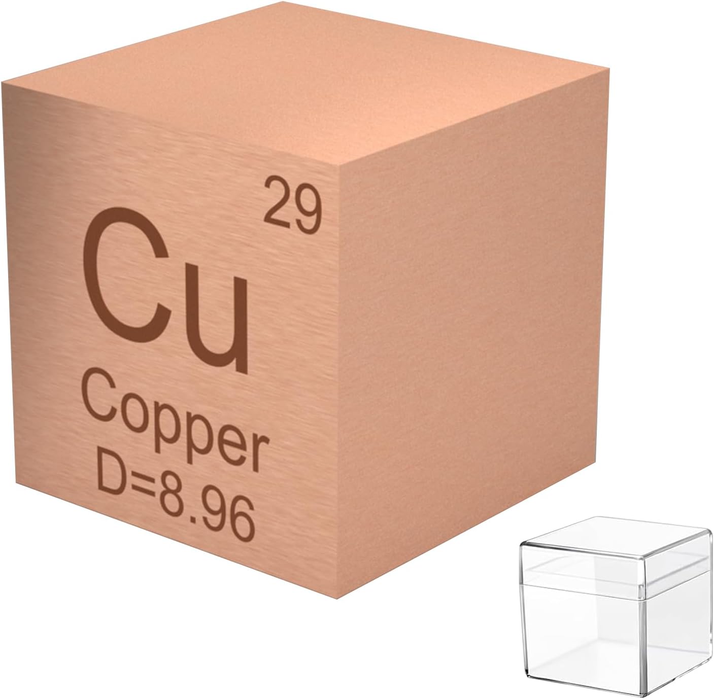 Copper Metal Element Density Cube 10mm 99.99% Pure for Element Collection Students Teacher Science Lover Collection &DIY(Cu 0.39Inch).