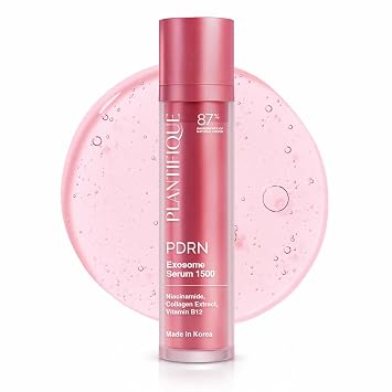 PLANTIFIQUE Korean Reedle Shot Serum 1500 with Vegan PDRN, Collagen & Niacinamide - Exosome & Spicule Microneedling Formula for Skin Barrier Repair & Glass Skin, 1.62 fl oz