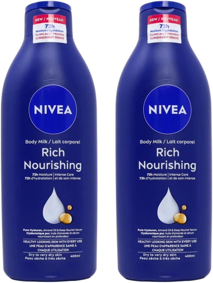 NIVEA Loción Rica Nutritiva - 400 ml - Paquete de 2