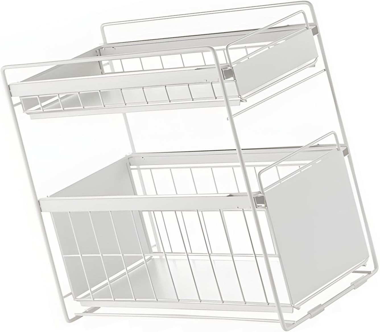 Kitchen Under Sink Planner Remove Drawer Storage Answer for Cleansing Tools Constructed of Iron with Large Capacity Effortless Access Home Rack