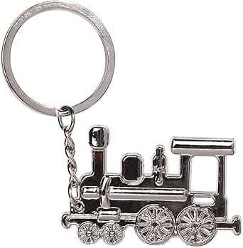 Mini Metal Steam Train Keyring, Metal Key Chains Steam Train Design ...