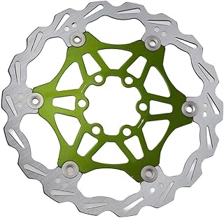 Frenos de disco de acero inoxidable imprescindibles fabricados específicamente para ciclistas serios de 160 mm (verde 160)