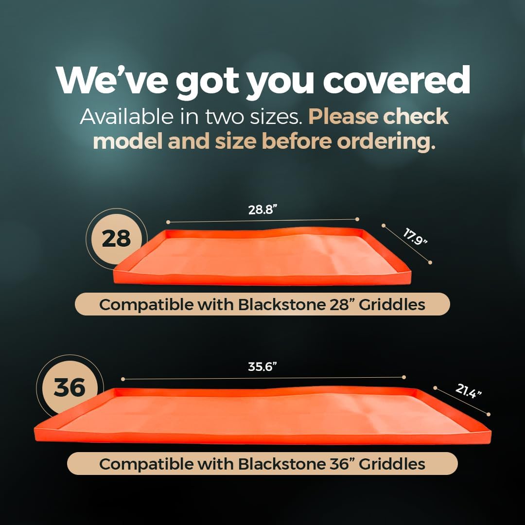 Pantrymade Silicone Grill Cover Mat | Heat-Resistant, Non-Stick, BPA-Free | Silicone Cover for Blackstone Griddle, Protects Grates, Easy to Clean, Fits Most Grills, Reusable BBQ Mat - 28 Inch