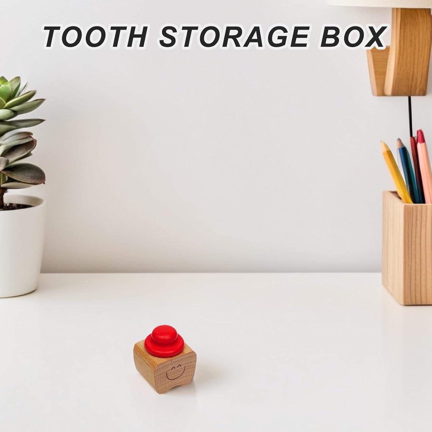 Baby Teeth Keepsake Box, Wooden Tooth Fairy Box, Lost Storage Organizer, Keepsake Holder for First Memory Souvenir