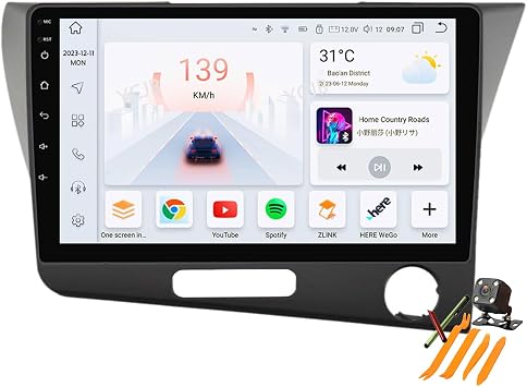 Android 13.0 Radio 2 Din Car Stereo Compatible H-onda CR-Z 1 CRZ 2010-2017 GPS Navigation 9 Inch Touch Screen Earphone Multimedia Video Player FM BT Receiver with Carplay 4G 5G WiFi DSP SWC,Rhd,M6 Pro