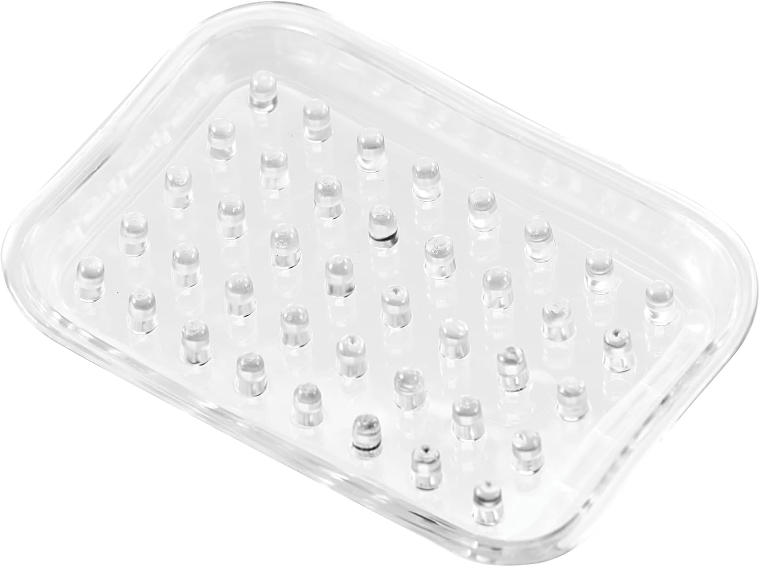 iDesign Plastic Bar Soap Holder for Bathroom Shower, Set of 1, Rectangle image 5