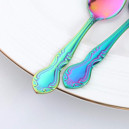 Miniatura 5 de Juego de 12 cucharas de café, mini cucharas de café, cucharas de espresso de acero inoxidable, cucharas pequeñas para postre, té, aperitivo, 4.6