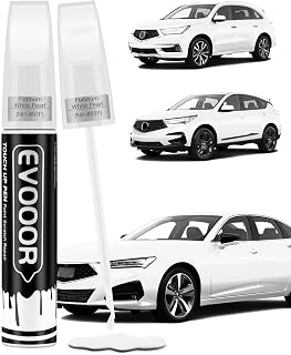 Platinum White Pearl(NH-883P) Touch Up Paint Compatible with Acura Exact Match 2 in 1 Touch up Paint for Chips and Nicks Repair with 2pcs Disposable Micro Applicators