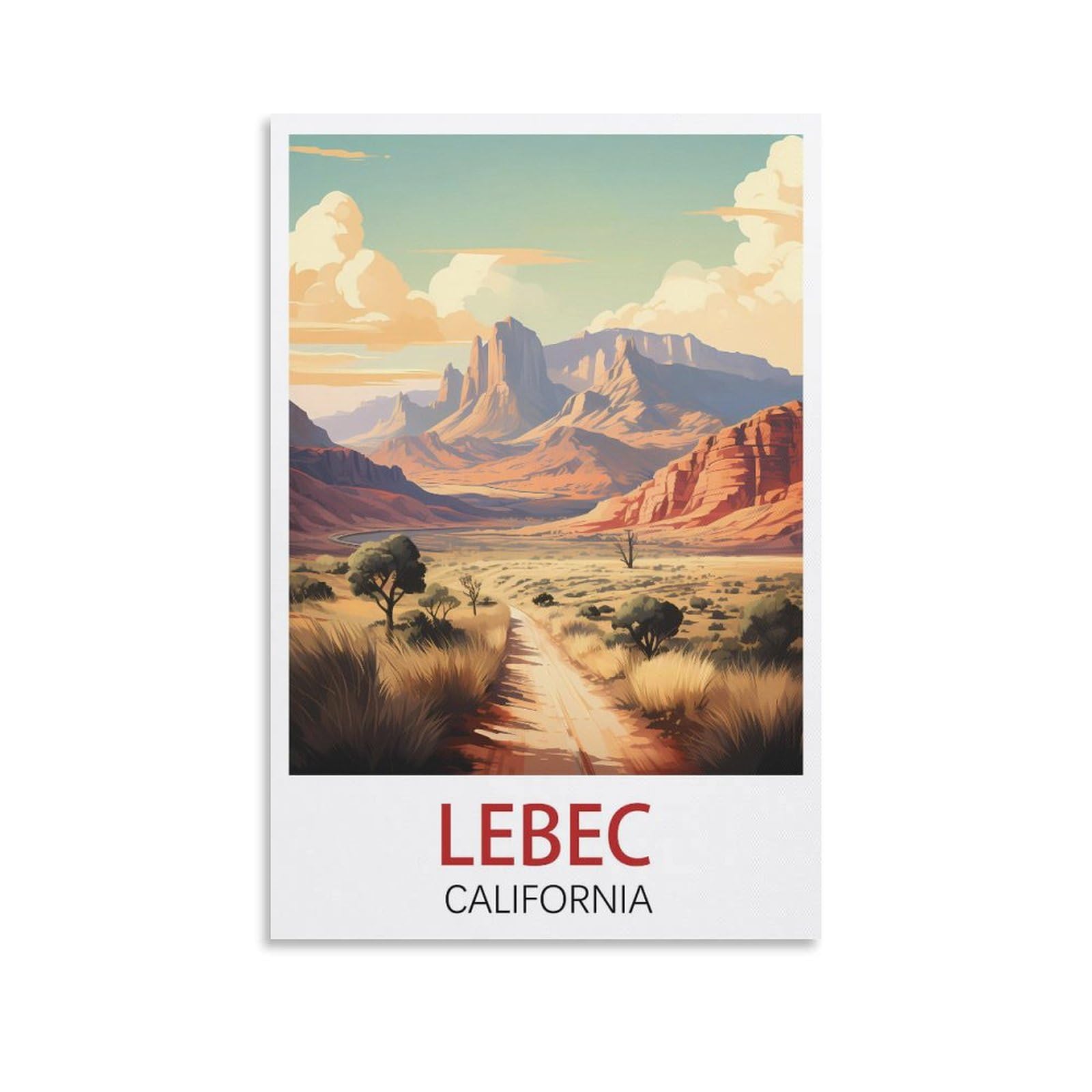 Retro Vintage Wall tin Plaque Art Plaque Poster Wall Decor for Home Tool Room Bar Club Restaurant Cafe Lebec California Posters 30x40cm