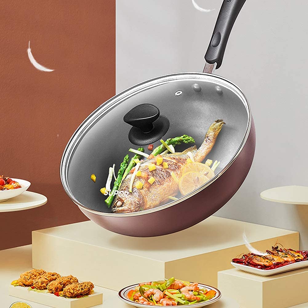 ノンスティック中華鍋 大きめ*3 Amazon｜中華鍋ノンスティック中華鍋、ノンスティッククッカー