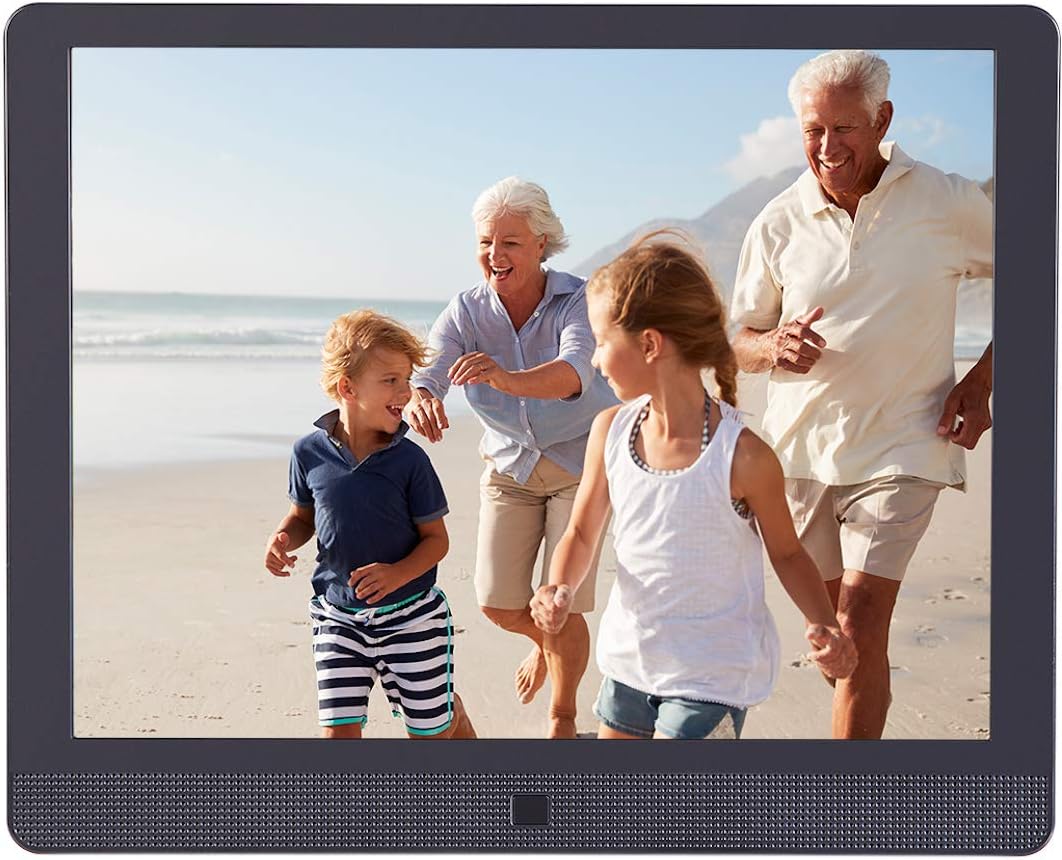 Pix-Star 10 Inch Wi-Fi Cloud Digital Picture Frame with IPS high resolution display, Email, iPhone iOS and Android app, DLNA and Motion Sensor (Black) : Electronics