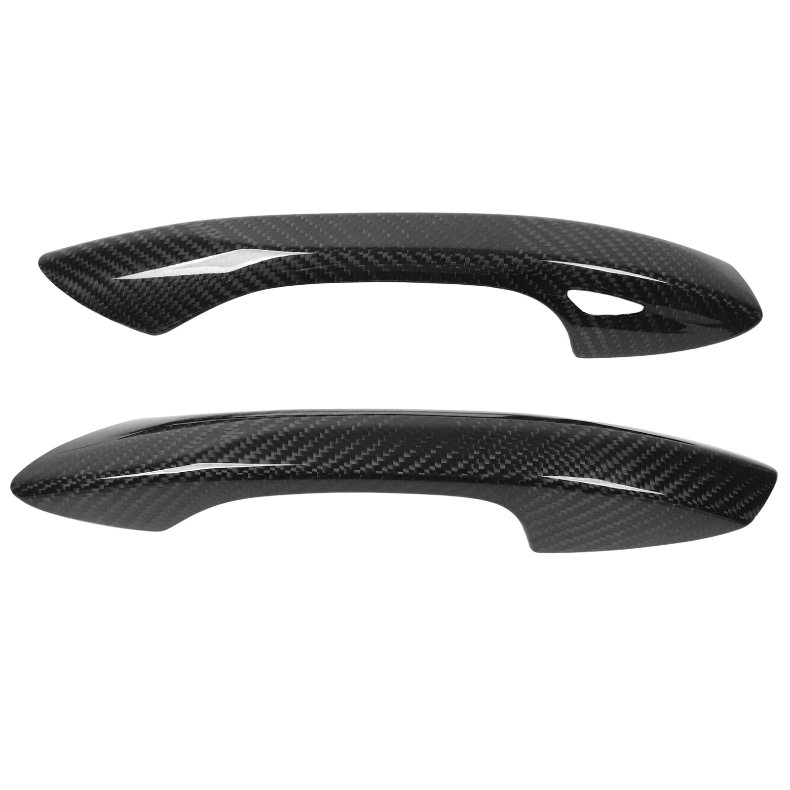 Couvercle de poignée de porte voiture carbone style sport 718 brillant