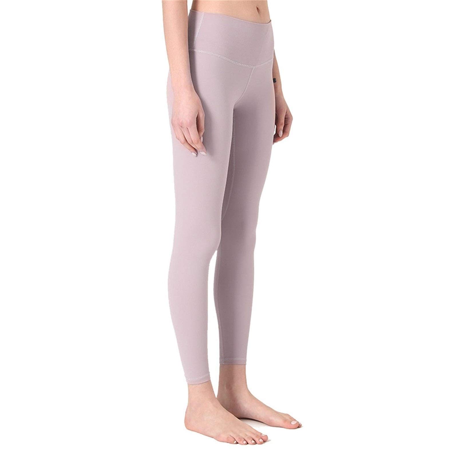 fitness legginsy damskie, Damskie Nagie uczucie Wysokiej talii Legginsy Legginsy Butt Lift Power Flex Slim Jogi Spodnie Aktywne Rajstopy Tummy Control Non See przez rozciągliwe sportowe legginsy do jo