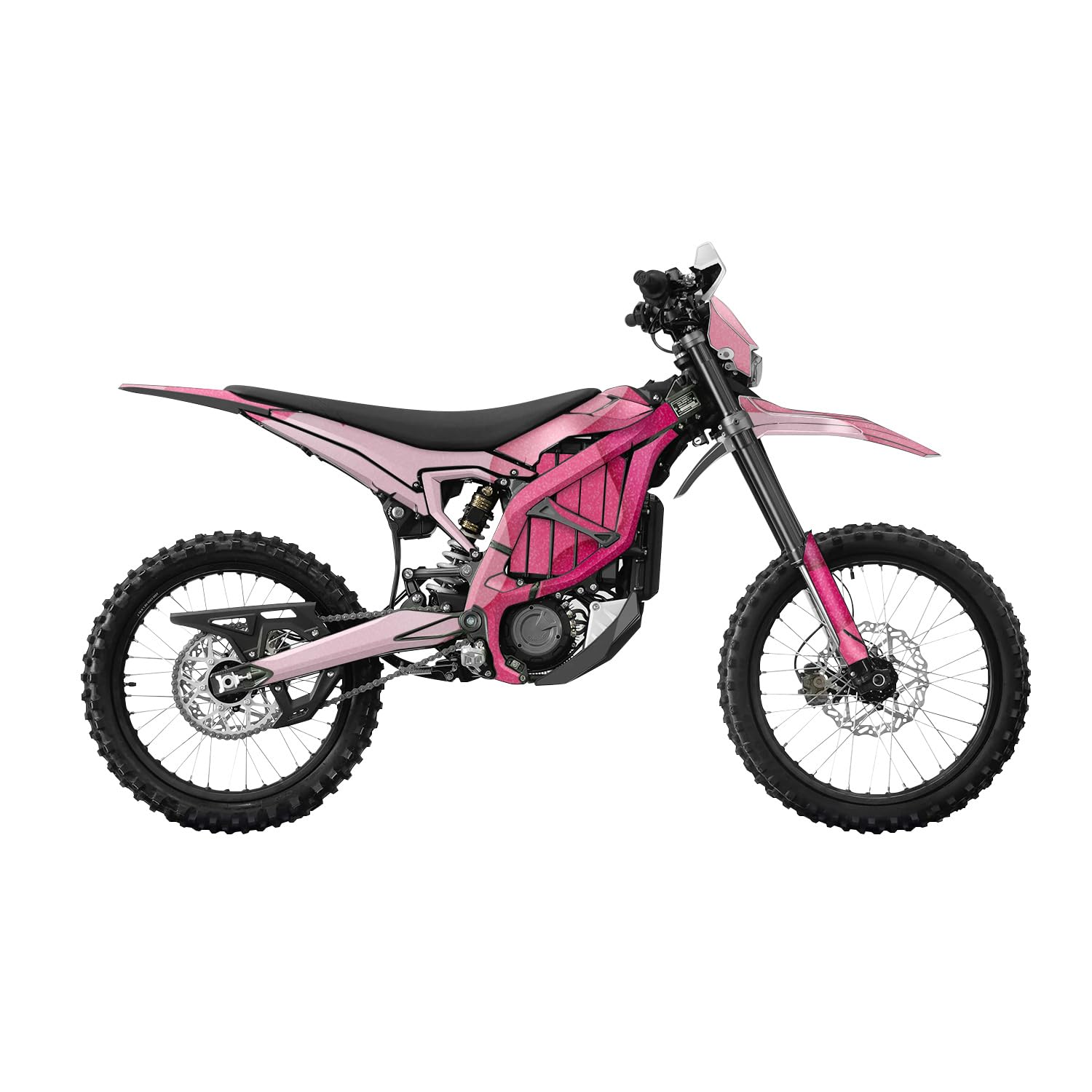 Glossy Glitter Surron Ultra Bee Graphics Kit Wrap - Papercraft Magenta - Sur-Ron Skin - Premium 3M Vinyl Protective Wrap Decal Cover - Easy to Apply | Crafted in The USA by MightySkins