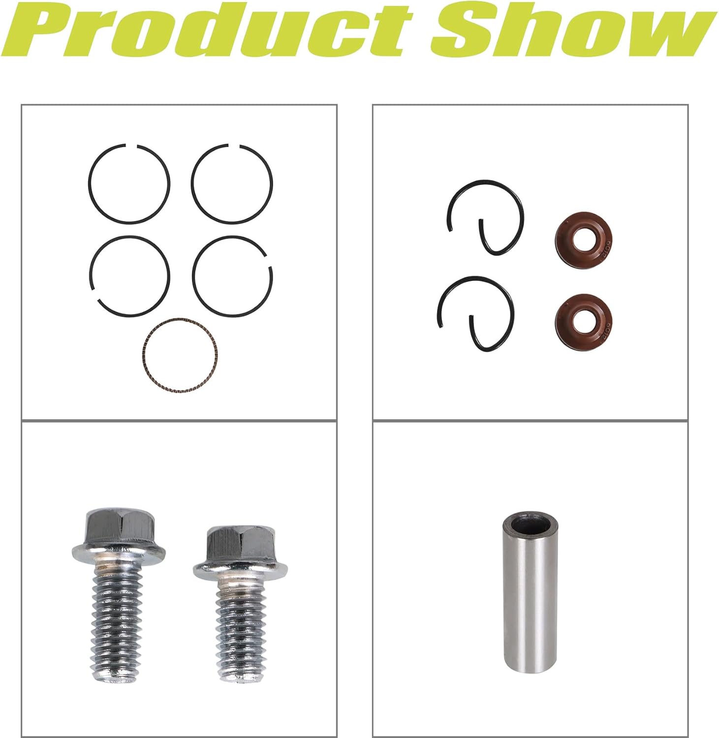 WFLNHB 47mm Bore Top End Kit Cylinder Head Piston Replacement for Honda TRX90 1993-2005