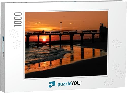 Cool Sunset at Coney Island - Rompecabezas de 1000 piezas