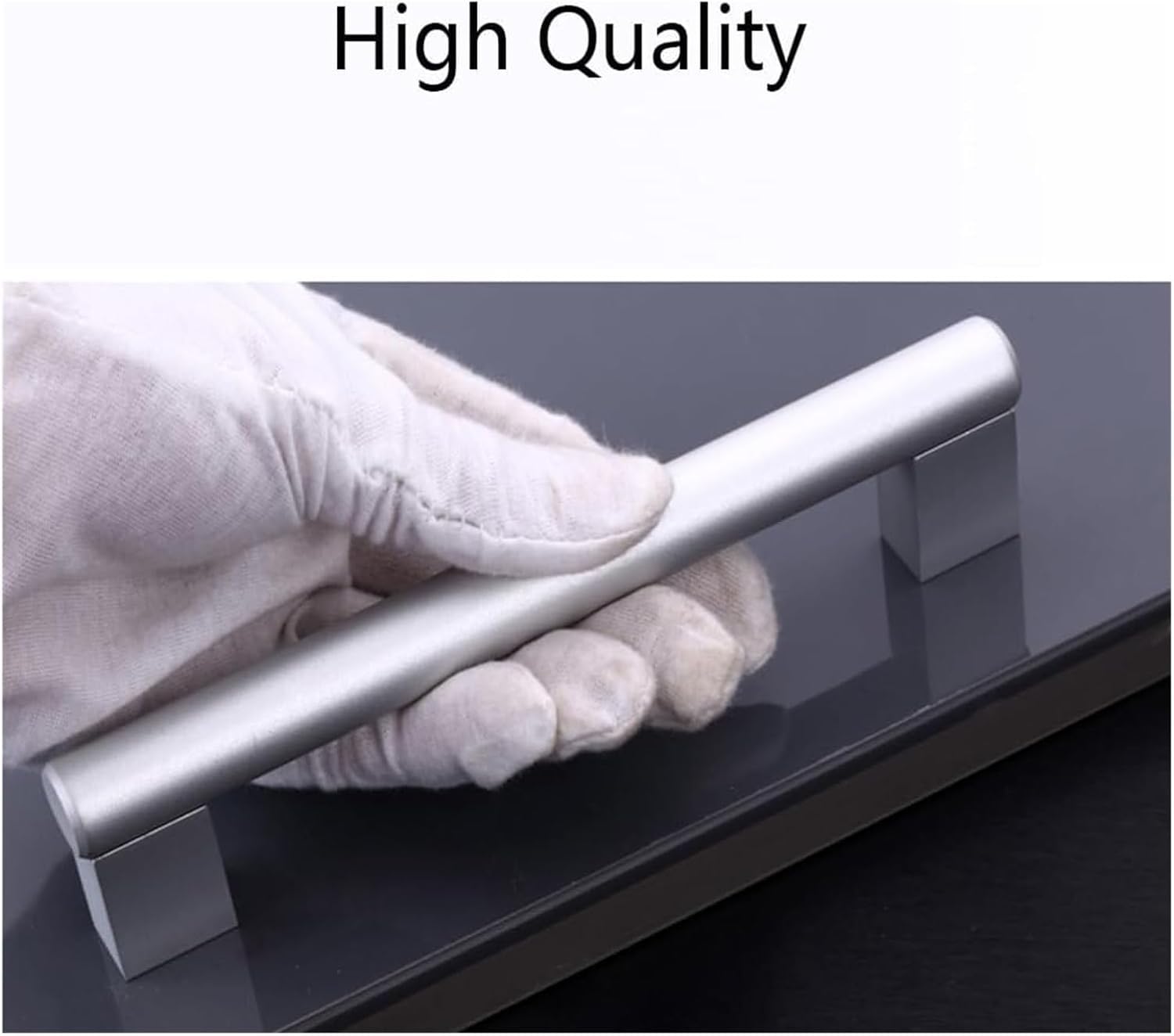 Uchwyty, klamki, uchwyty do szafek, uchwyty do szuflad, czarne uchwyty do szafek, uchwyty do szafek kuchennych, uchwyty do mebli sypialnianych, stop aluminium(Hole spacing 192 mm)