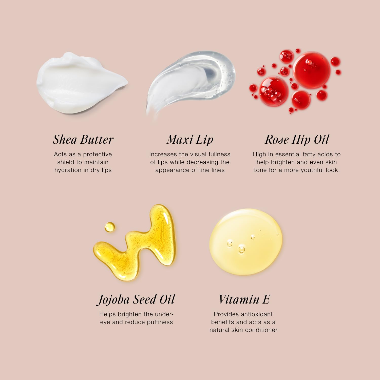 Jouer Bare Rose Collection - Blush Stick, Cream Lip Liner, Lip Plumping Balm Kit - Face Makeup in Rose Shades - Hydrating Formulas for Long Wear