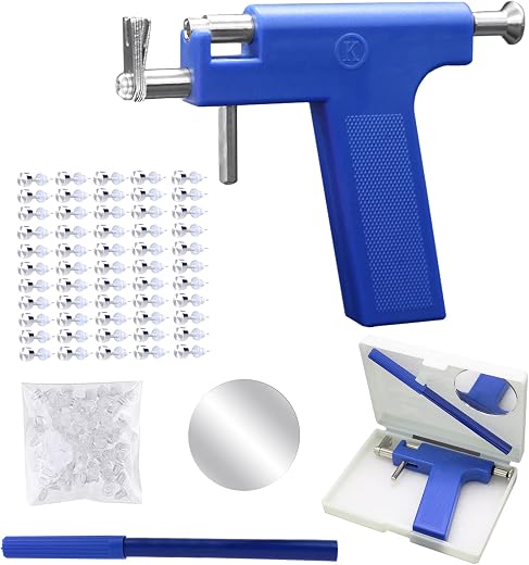 Hotorda Ear Piercing Gun Tool Professional Ear Body Pierce Piercing Gun Reusable Tools Beauty Kit Set Painless Hole Pierci...