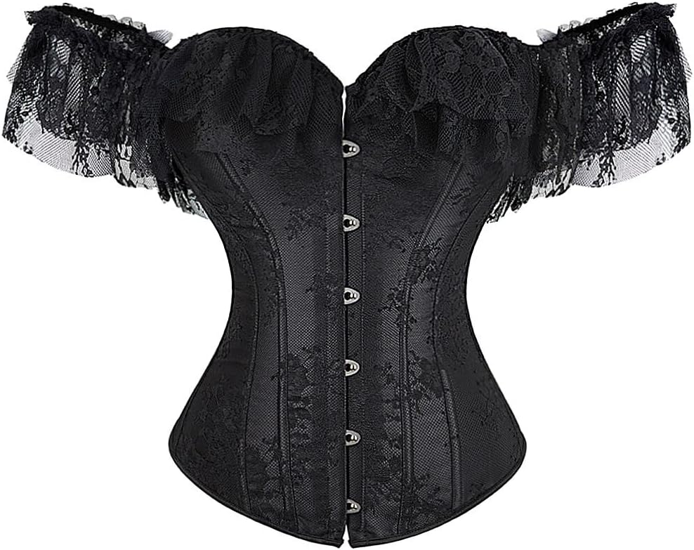 Hengzhifeng Womens Renaissance Off the Shoulder Corset Bustier Top