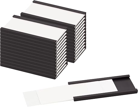 LLPT Magnetic Label Holder 2" x 1" 26 Packs C Channel, ROHS Certified NBR