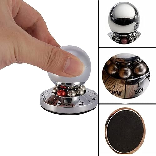 Miniatura 2 de Bola de metal para tomar decisiones, Hsxxf Oficina Finger Spinner Anti-Stress Descompresión Juguete Bola Oficina Finger Spinner Decoración de
