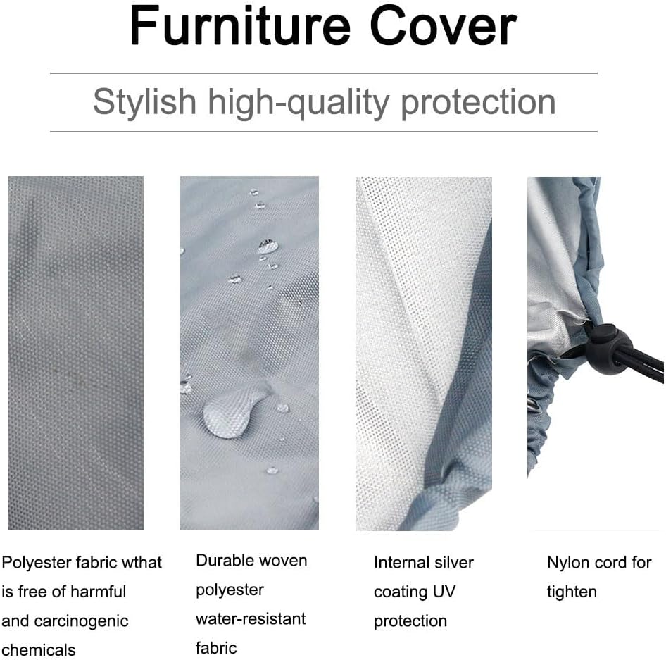 Chiminea Covers Waterproof, Protective Fire Pit Heater Cover, Outdoor Patio Chiminea Caps, Outdoor Patio Chiminea Covers Durable Wood Burning Chimineas Covers for Clay Chiminea (Gray)