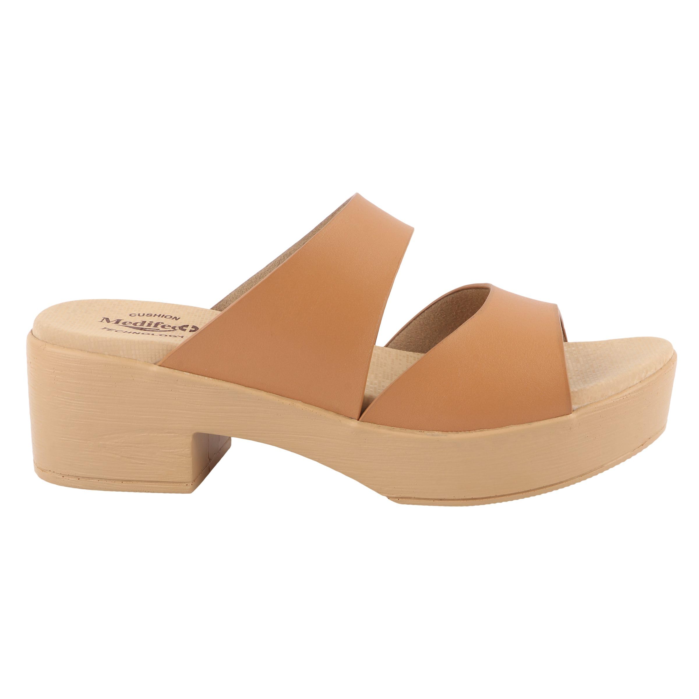 medifeet Women’s Two Strap Slip-On Heels-picture-12