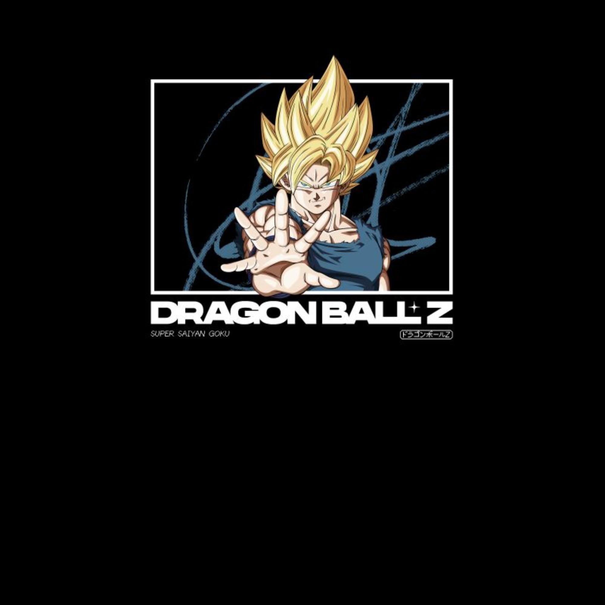 Dragon Ball Z Unisex Black Super Saiyan Goku Profile T-Shirt - | Size: 3XL