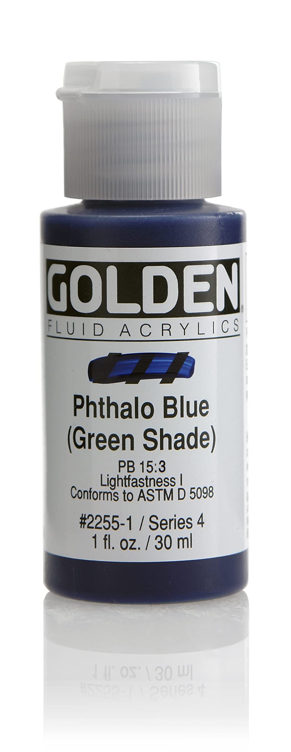 Pro-Art Golden Fluid Acrylic Paint 1 oz-Phthalo Blue-Green Shade