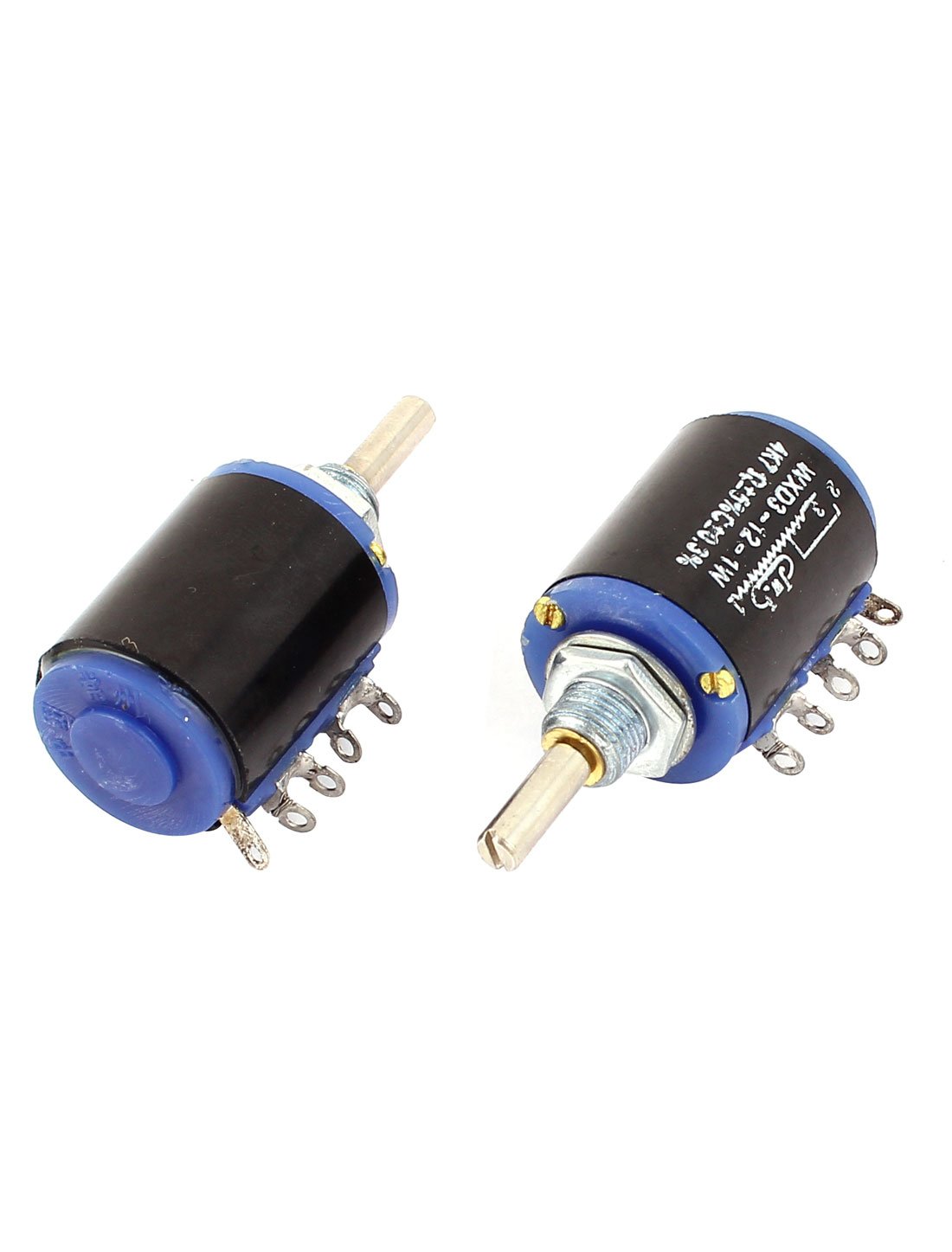 Aexit WXD3-12-1W 4K7 Variable Resistors 1W Multiturn Rotary Wire Wound Potentiometers Potentiometer 5Pcs