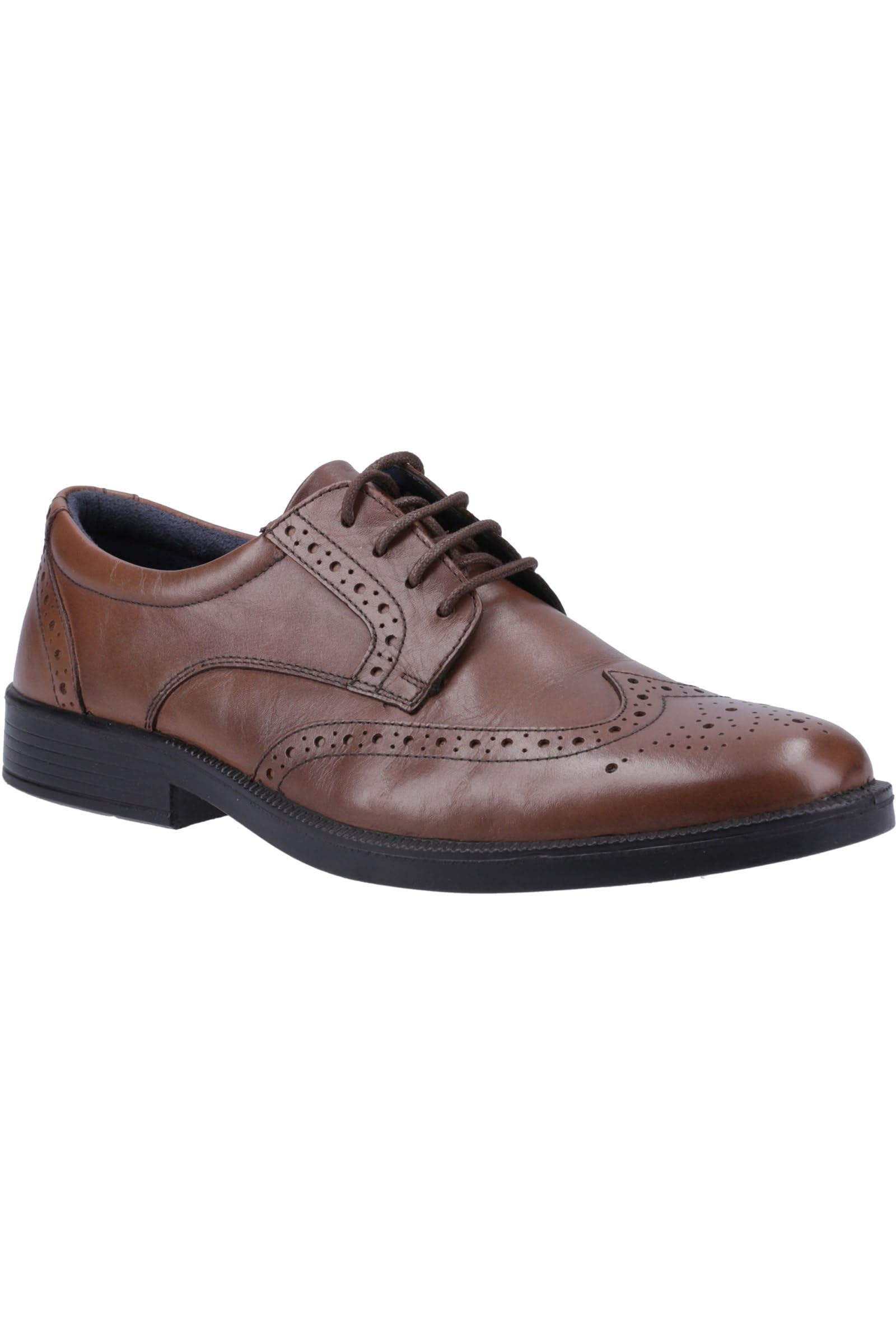 Hush Puppies Men's Tan Nolan Brogues Colour: : Size 6