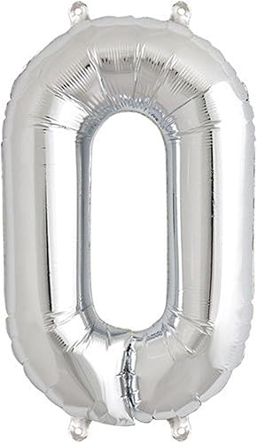 Miniatura 7 de Efavormart - Globos de letras y números del alfabeto y números de 16 pulgadas de color plateado metálico brillante