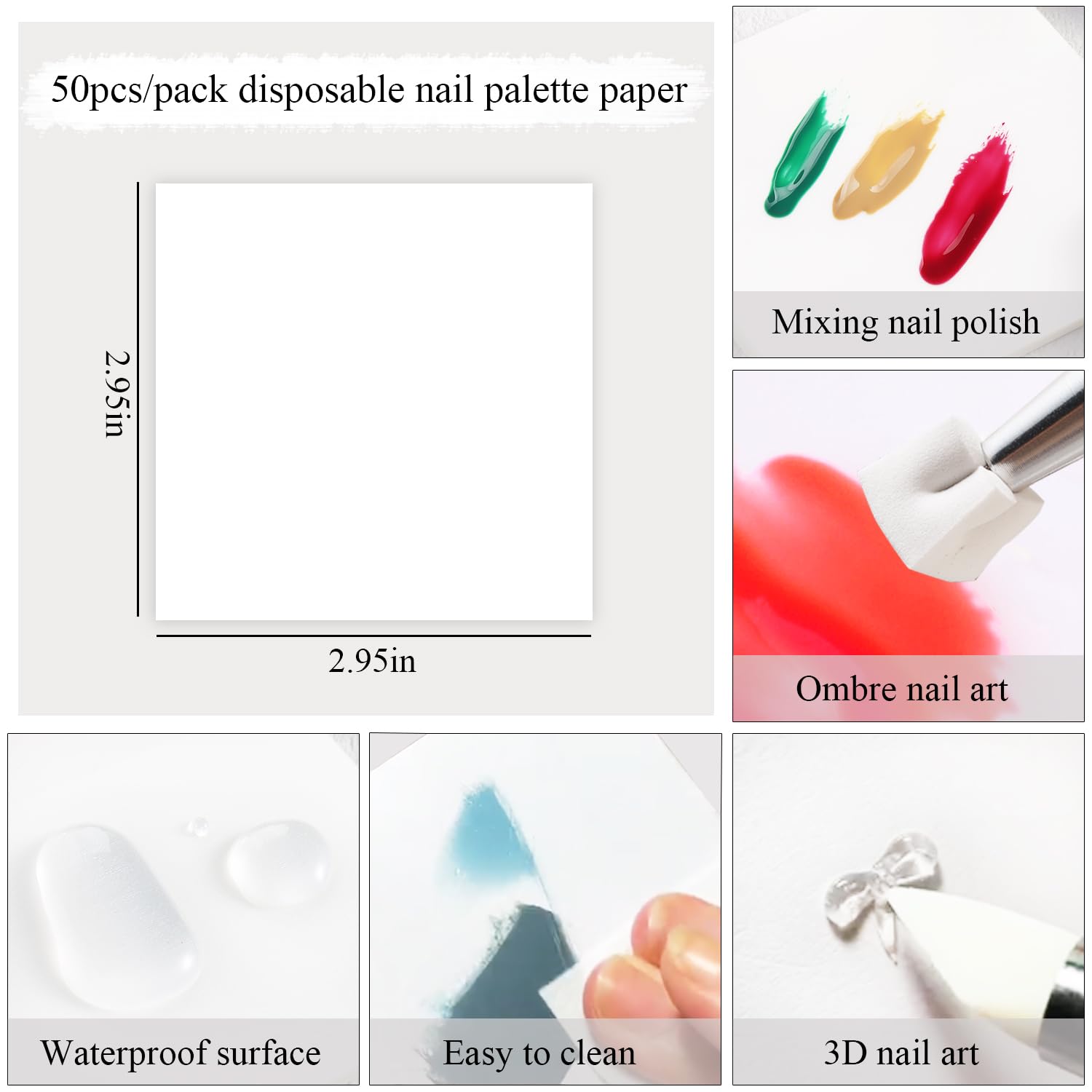 150 spugne morbide per unghie per mini spugne Ombre Nail Art con penna a sfera, pennello sfumato Aura Nail per spugna per smalto gel con 50 pezzi di carta per palette di smalto